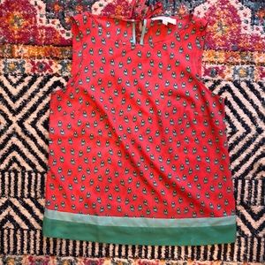 LOFT bird print sleeveless blouse